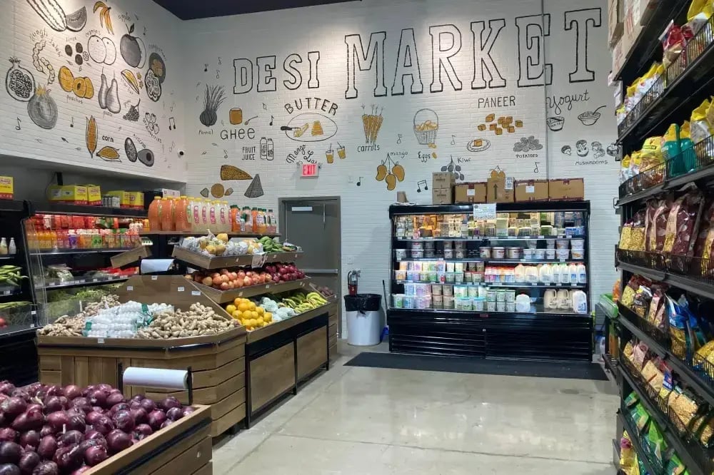 How to open an Indian grocery store layout example