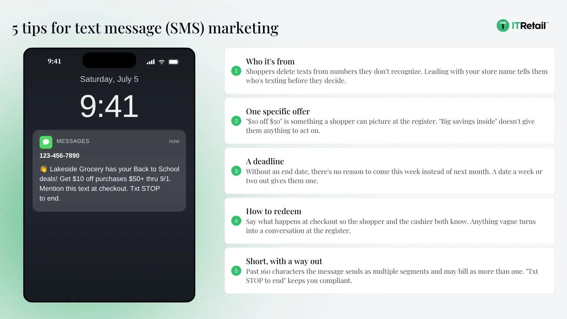 5 tips for SMS marketing