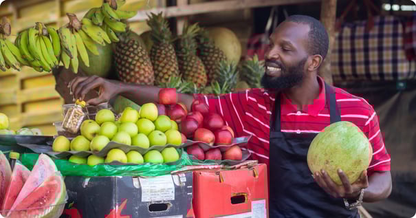 African grocery store hero