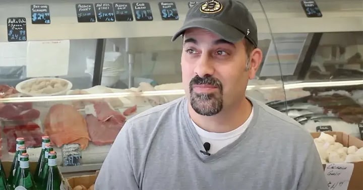 Fish shop owner